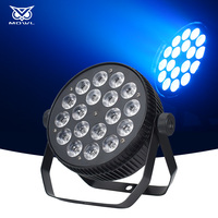 Contrôle DMX couleur complète 18 pièces 4 en 1 5 en 1 6 en 1 Lumière de scène LED plate colorée pour DJ Fête Mariage Bar Disco