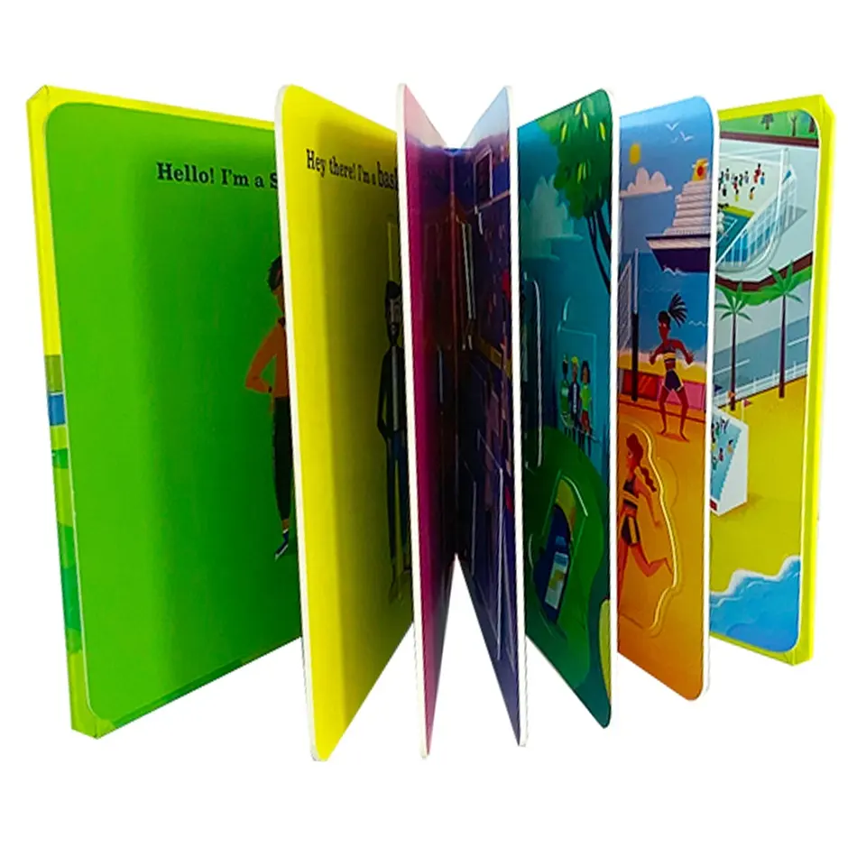 Изготовленная на заказ Высококачественная полноцветная доска в твердом переплете книги для детей
