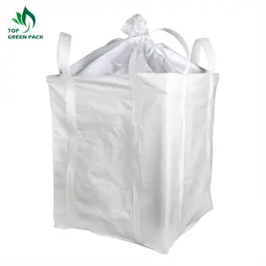 Sac tissé en pp pour la construction, sacs plastiques, jumbo, 1 tonne, max 2022 kg, vente en gros, 1000