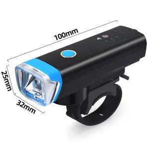 Bocina y luz LED para bicicleta de montaña, combinación de bocina de 120 dB, Faro de 350lm, carga USB, accesorios para bicicleta