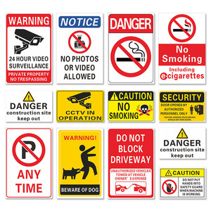 Señales de Advertencia Reflectantes de Aluminio Ruhuan, 18x25cm, 25x35cm, 30x30cm, Impresión UV, Señal de Seguridad para Uso en Exteriores - Product Image 3