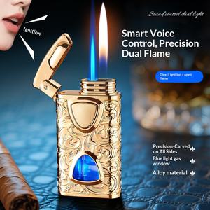 Nouveau modèle de démarreur de feu en métal à allumage par capteur à commande vocale, technologie intelligente haut de gamme, portable pour l'extérieur, conversion à double feu - Product Image 2