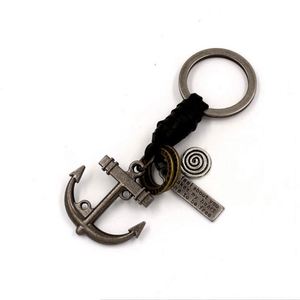 พวงกุญแจสมอเรือทำจากทองเหลืองโบราณดีไซน์แบบกำหนดเองได้ - Product Image 3