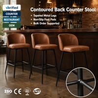 Chaise de bar pivotante pour cuisine, tabouret de salle à manger confortable pour la maison, café, pub, comptoir de bar, vente en gros, personnalisable, moderne, ergonomique
