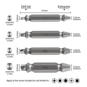Extracteur de vis électrique direct usine pour perçage de trous et démontage de vis cassées, outil de suppression de filetage abîmé - Product Image 3