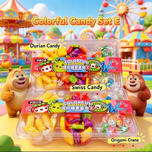 Set di Caramelle Masticabili Stile Durian e Sugus, Caramelle Dure Assortite con Confezione Crane, Vendita all'Ingrosso OEM - Product Image 1