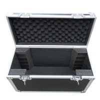 Flight Case en aluminium 540X245X325mm avec câble de séparation interne Flight Case avec mousse Insert Rack Case for Device Protection