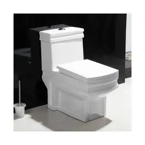 KD-T067P Noble Hotel Bathroom Ware Ceramic Floor Toilet Bathroom WC Toilet Sanitary Hot Offer Square Shape One Piece Closet Bowl