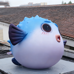 Inflable de Dibujos Animados, Lindo Pez Globo con Boca Hinchada, Logotipo Personalizable, Ventilador Incorporado, Color y Tamaño Personalizables, Animal Inflable para Centro Comercial, Zoológico, <span class=keywords><strong>Camping</strong></span> - Product Image 4