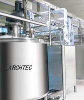 Système de réaction homogénéisant industriel intégré, émulsifiant dispersant, capacité 100L/50L, puissance 55KW/75KW pour processus chimiques