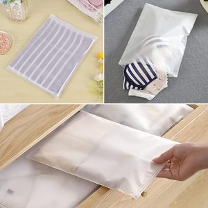 Alta qualità smerigliato cerniera sacchetti di plastica per abbigliamento in plastica trasparente sacchetto di abbigliamento per il confezionamento camicia documento con fori di sfiato - Product Image 3