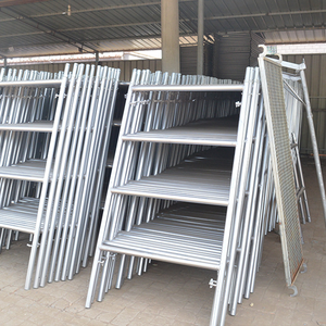 Dễ Dàng Cài Đặt Bền Chuyên Nghiệp Tùy Biến Kim Loại Di Động Thang Mạ Kẽm H Khung Giàn Giáo Hệ Thống Cho Xây Dựng - Product Image 4