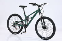 Vélo de montagne à suspension intégrale 26 27,5 pouces en alliage d'aluminium Soft Tail 8-11 vitesses Frein à disque VTT de descente pour adultes