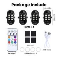 Nouvelle lampe stroboscopique sans fil rechargeable HUIJIE 12V multicolore pour drone, lumière de vol nocturne, lampe d'avertissement anti-collision