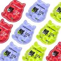 Sacs d'emballage pour aliments pour animaux de compagnie en plastique laminé thermoscellable, 46g, impression irrégulière, en forme de chat, imperméables