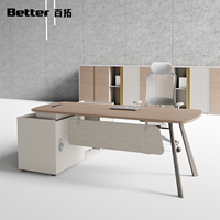 Meuble mural de bureau modulaire personnalisable en bois massif, écologique, grande capacité, pour présentoir de direction
