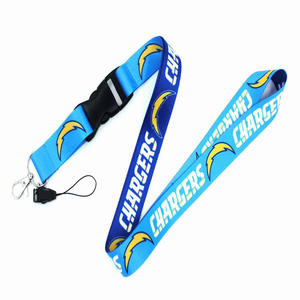 Alta calidad personalizado Rugby NFL equipo de fútbol cuello correa de cordón personalizada con logotipo poliéster estilo teléfono cordones llavero - Product Image 3