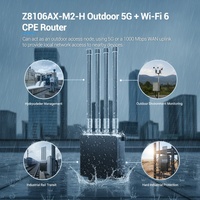 Routeur Wi-Fi 6 5G d'extérieur étanche AX3000 avec carte SIM, couverture Wi-Fi sans fil, modem 4G ESIM LTE CPE OpenWrt