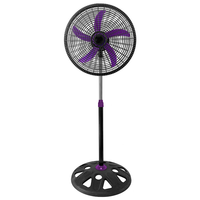 Ventilateur électrique sur pied oscillant en plastique de 18 pouces, prix d'usine