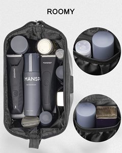 Custom Logo Luxury <b>Men</b> Cosmetic Makeup Make up <b>Toiletry</b> Travel Skincare Pouch <b>Bag</b> with Handles for <b>Men</b> - Product Image 6
