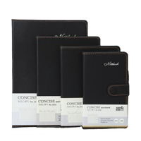 Business Notebook Custom Schwarz A6/b6 Hardcover Notebook Neu angekommen Pu Leder Ledertaschen Custom Packing Promotion 100 Blatt