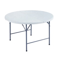 Table ronde pliable portable de 4 pieds