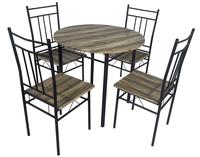 Meilleur choix - Meubles de salle à manger modernes de haute qualité - Table d'intérieur avec 1 table et 4 chaises - Table à manger DS-092