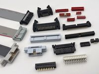 Câble plat SMT mâle 6P 8P 10P 12P 16P 20P 26P avec connecteur micro IDC rouge, faisceau de câblage