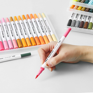 <span class=keywords><strong>Set</strong></span> di <span class=keywords><strong>pennarelli</strong></span> per pennelli ad acquerello a doppia punta per schizzi <span class=keywords><strong>professionali</strong></span> - Product Image 2