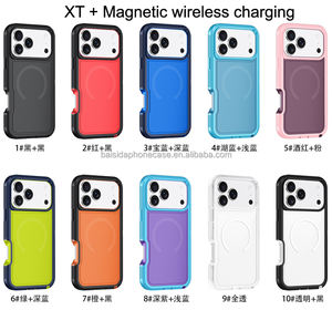 Magnético 16 Pro Max accesorios de teléfono Durable Armor Defender Robot Case para <span class=keywords><strong>iPhone</strong></span> 15 14 16E Mobile Back Cover Protector PC <span class=keywords><strong>XR</strong></span> - Product Image 5