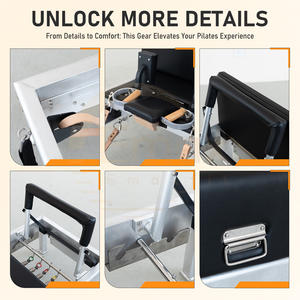 Équipement professionnel <span class=keywords><strong>de</strong></span> yoga et <span class=keywords><strong>de</strong></span> Pilates, lit <span class=keywords><strong>de</strong></span> base en alliage d'aluminium, qualité studio, reformer classique <span class=keywords><strong>de</strong></span> Pilates - Product Image 2