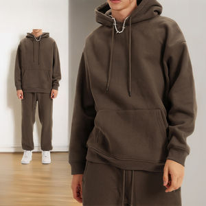 도매 헤비급 남성 후드 사용자 정의 로고 하이 퀄리티 70% 면 30% 폴리에스터 브랜드 의류 - Product Image 3