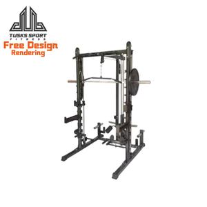 Venta de Rack de Sentadillas Comercial, Equipo Multifuncional de Entrenamiento de Fuerza, Máquina Smith para Gimnasio, Uso Profesional - Product Image 1