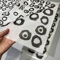 Papier de soie d'emballage pour vêtements, vierge, recyclable, imperméable, floral, avec logo personnalisé imprimé de haute qualité
