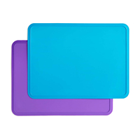 Mantel individual de mesa de silicona resistente al calor sin BPA, mantel plegable para mesa de comedor, Grado Alimenticio, fácil limpieza
