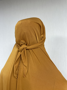 MC-1638 2026 Nueva Llegada, Vestido de Oración Musulmán, Abaya Lisa de Talla Grande, Conjunto de 2 Piezas, Abaya para Mujer con Capucha - Product Image 4