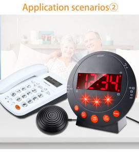 Reloj Despertador Doble Súper Fuerte con Luz LED Intermitente, Timbre y Recordatorio Telefónico, Vibración, Reloj Despertador con Sacudidor <span class=keywords><strong>de</strong></span> Cama para Personas Sordas - Product Image 2