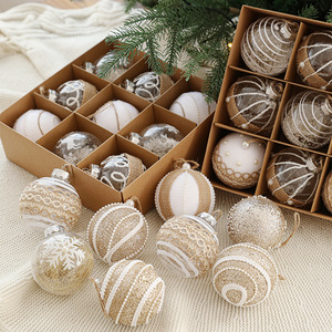 Juego de Bolas de Navidad Transparentes de Espuma de 8 cm, Bolas de Navidad de Plástico Irrompibles, Adornos para Árboles de Navidad - Product Image 3