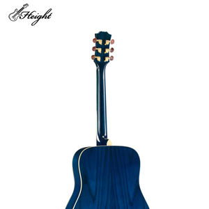 <span class=keywords><strong>Guitarra</strong></span> eléctrica acústica azul de 40 pulgadas con madera contrachapada de Fresno Instrumento electroacústico apto para viajes - Product Image 5