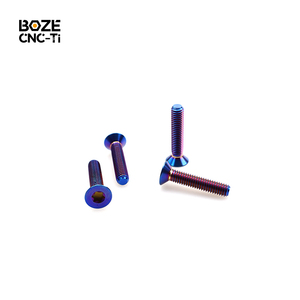 Tornillos Torx de Cabeza Plana de Titanio Grado 5 M6 M8 DIN7991 Mecanizados por CNC, de Venta Caliente, para Productos de Entretenimiento Deportivo con Hidroala - Product Image 1