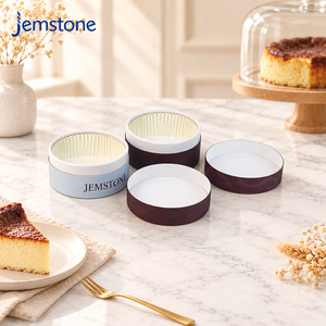 Customized Recyclable Luxury Food Grade Cardboard <b>Chocolate</b> Cake Paper Tube Ovenable Dessert Cylinder <b>Packaging</b> Cheesecake <b>Box</b> - Product Image 3
