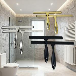 Thép không gỉ cửa sổ giống cây chổi với biểu tượng tùy chỉnh, Vàng/bạc/đen kim loại xử lý kính gạt nước cho xe & phòng tắm làm sạch - Product Image 2