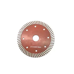 Hot Pressed Sintered Turbo Wave Diamond Saw Blade Silent Tools For Ceramic Marble Concrete Cutting