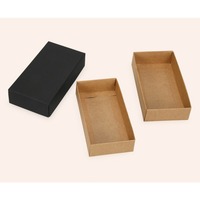 Caja de regalo de papel kraft, utilizada para envasar alimentos, ropa, etc., se puede personalizar según las necesidades.