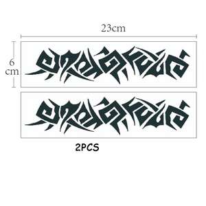 Autoadesivo del tatuaggio temporaneo impermeabile Tribal totem band falso tatuaggio personalità <span class=keywords><strong>Flash</strong></span> <span class=keywords><strong>Tatoo</strong></span> vita braccio piede Tato per ragazza donna uomo - Product Image 1