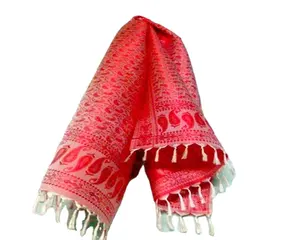 Foulards en soie Varanasi, foulard en soie Banarasi. Foulards d'art indien foulard en soie satin