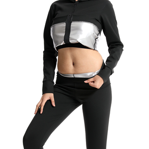 Combinaison de sport longue pour la <span class=keywords><strong>musculation</strong></span> et le fitness, brûle les graisses, évacue la transpiration, S 9XL, vêtements de sport, combinaison de sauna pour femmes - Product Image 1