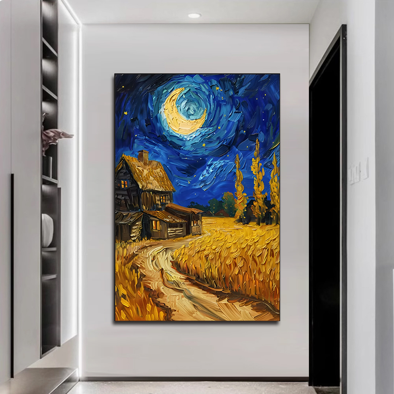 Classic Hand painted Art Starry Living