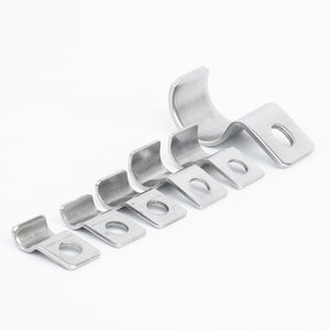 Abrazadera de Tubo de Acero Inoxidable de un Solo Lado, Tipo P, Métrica, Diámetro Personalizable, Superficie Pulida, Uso General - Product Image 1