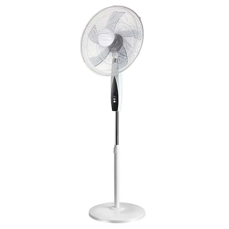 Pedestal de plástico de uso Simple, 5 cuchillas, exterior, 16 pulgadas, ventilador de soporte para el hogar